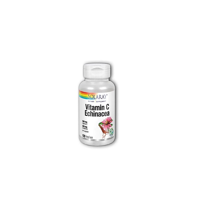 Solaray vitamin c  echinacea 120 veg capsules